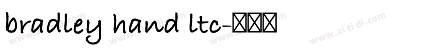 bradley hand ltc字体转换
